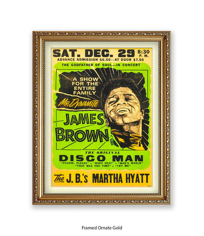James Brown The Original Disco Man Art Print