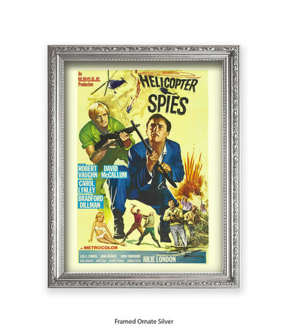 Helicopter Spies - Art Print