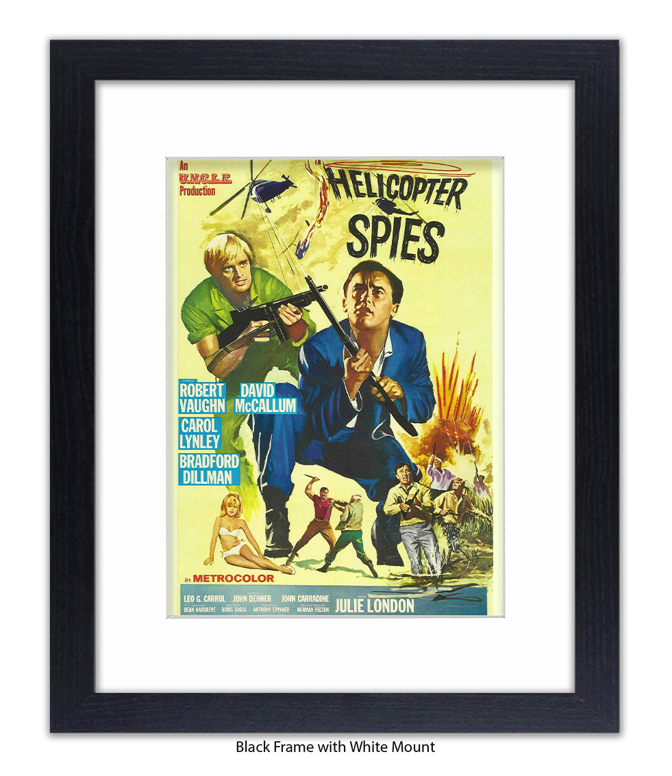 Helicopter Spies - Art Print