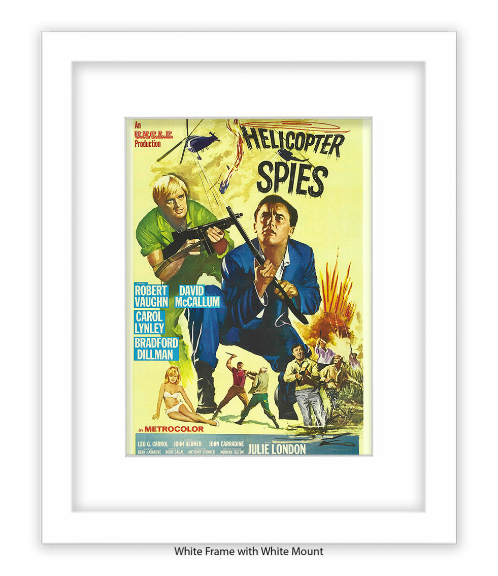 Helicopter Spies - Art Print