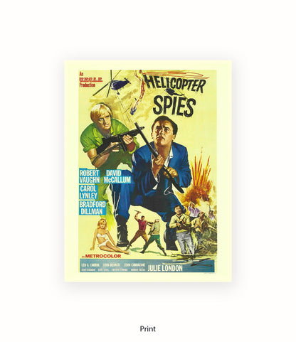 Helicopter Spies - Art Print