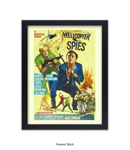 Helicopter Spies - Art Print
