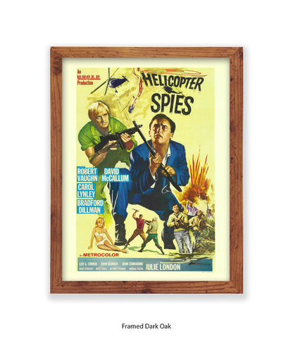 Helicopter Spies - Art Print