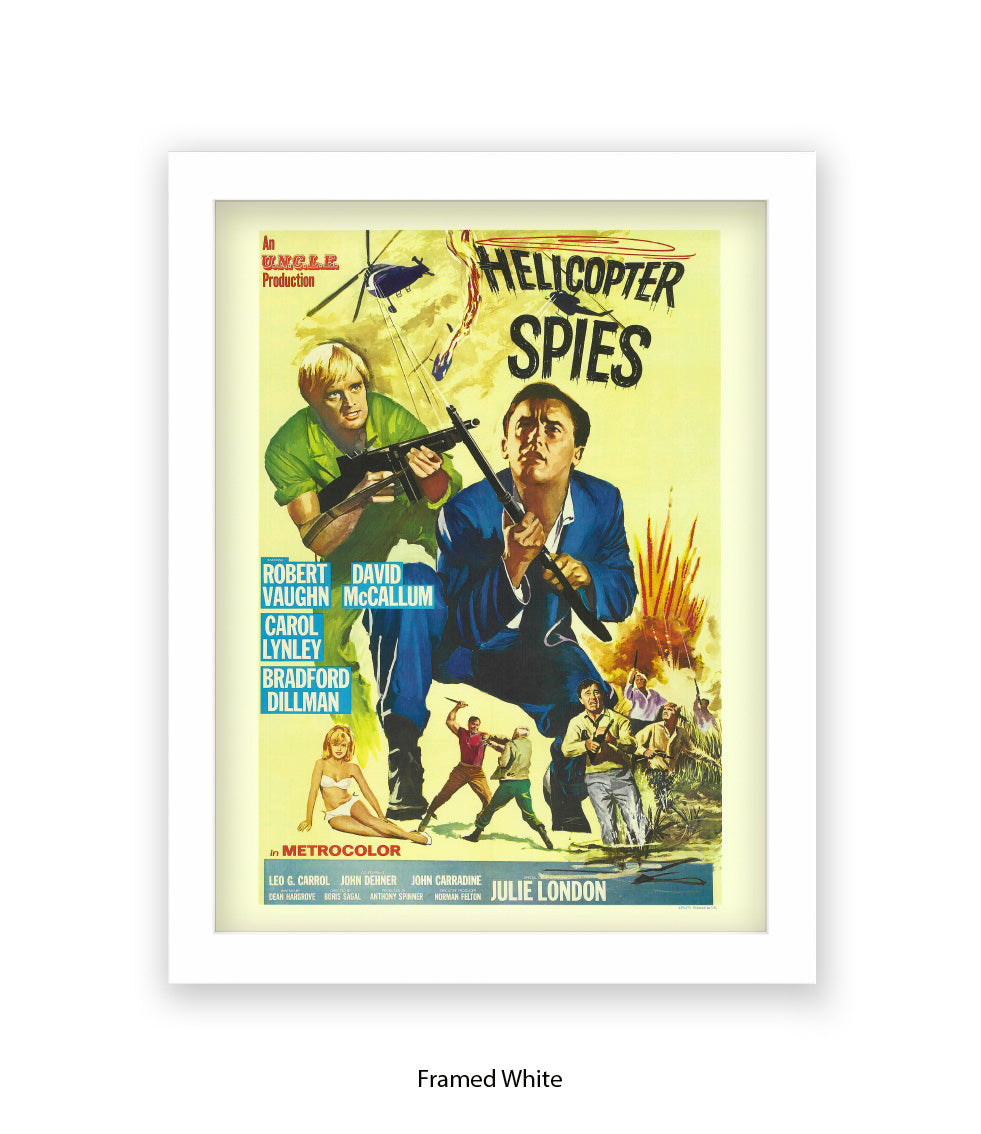 Helicopter Spies - Art Print