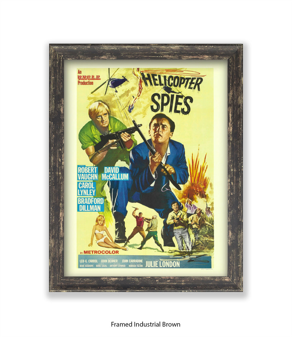 Helicopter Spies - Art Print