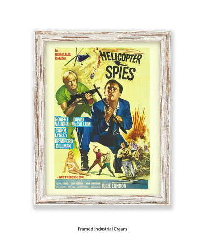 Helicopter Spies - Art Print