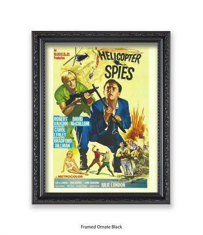 Helicopter Spies - Art Print