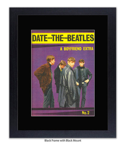 Date the Beatles No 1 Art Print