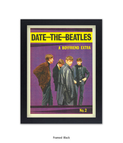 Date the Beatles No 1 Art Print