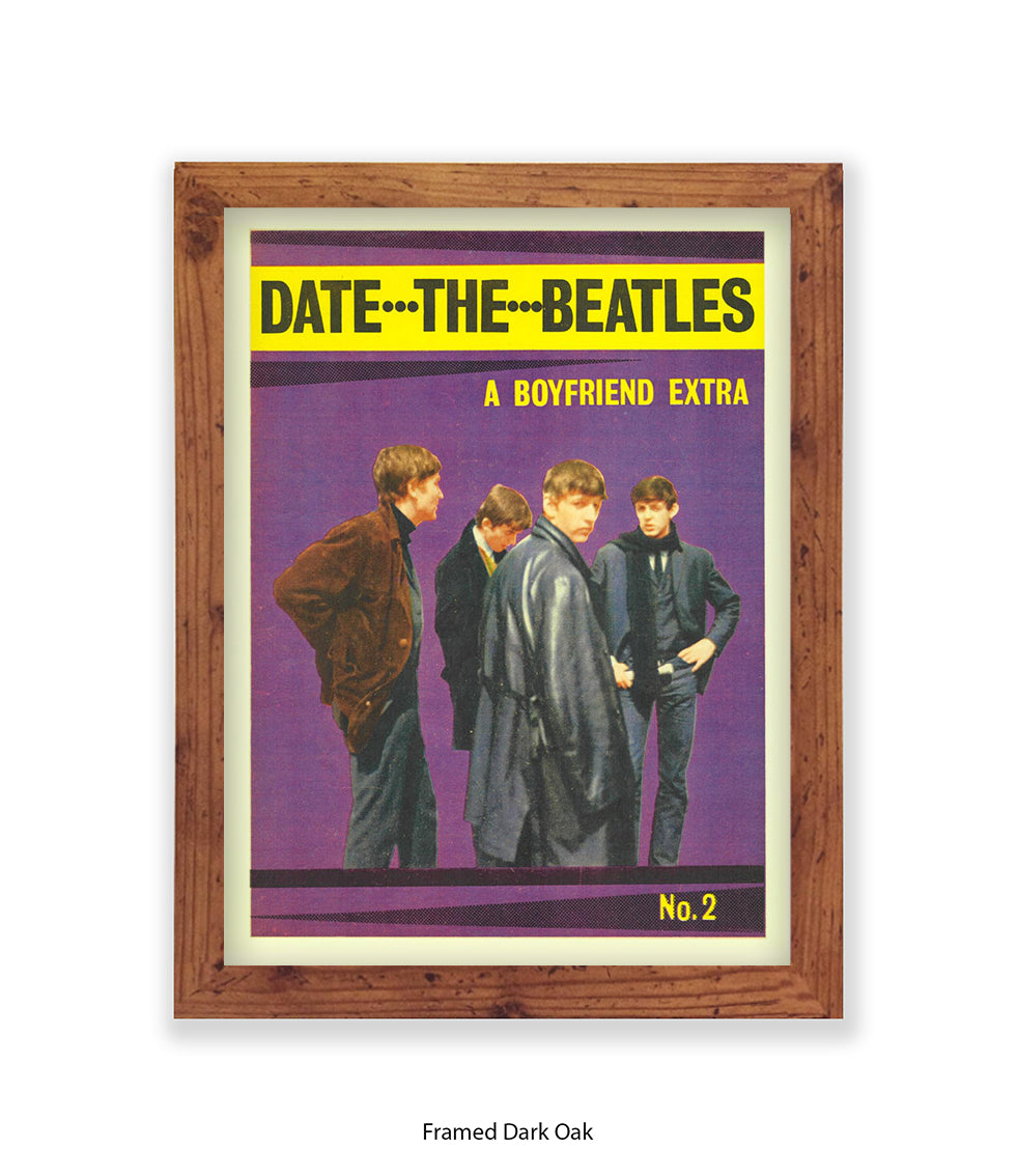 Date the Beatles No 1 Art Print