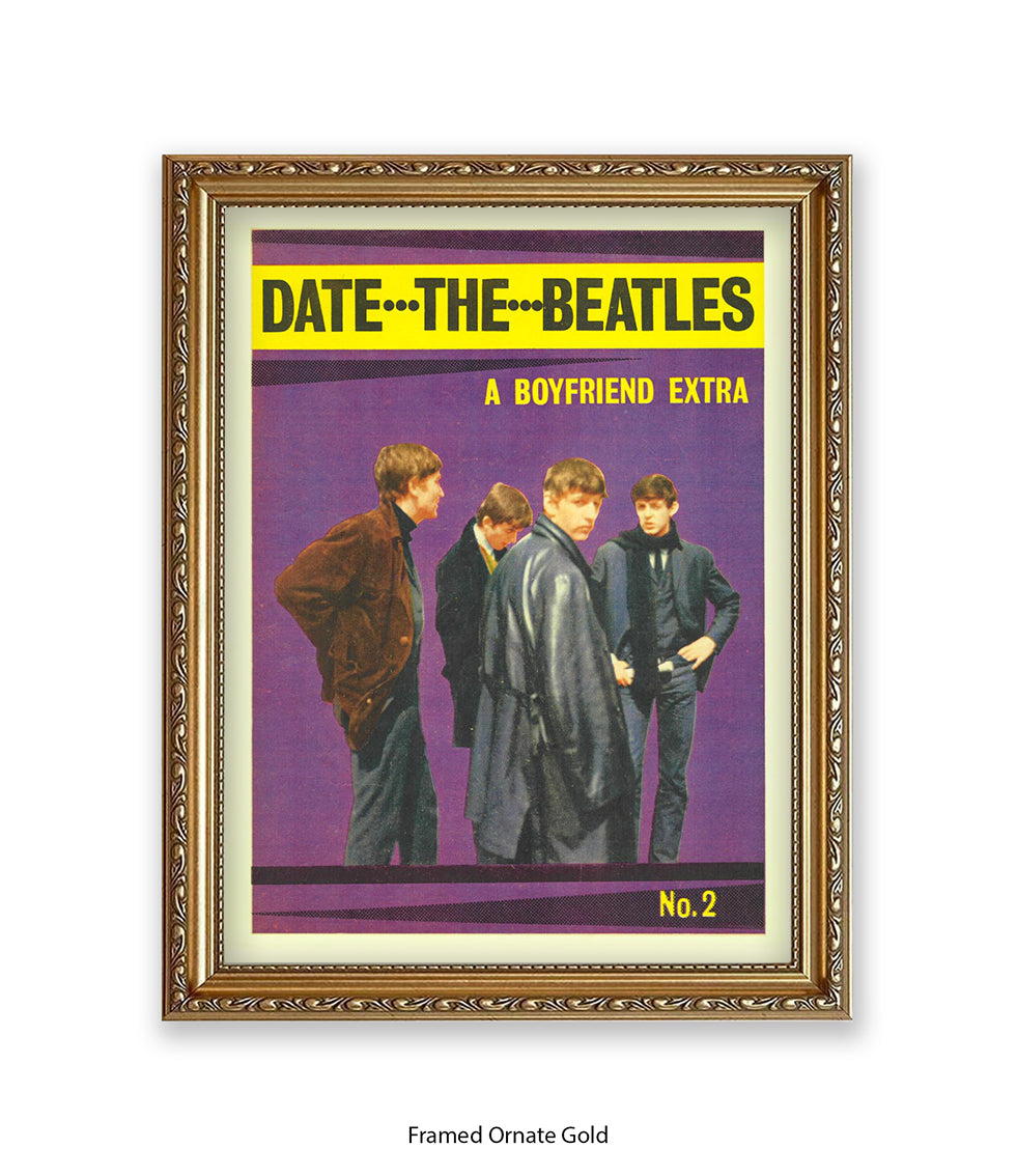 Date the Beatles No 1 Art Print