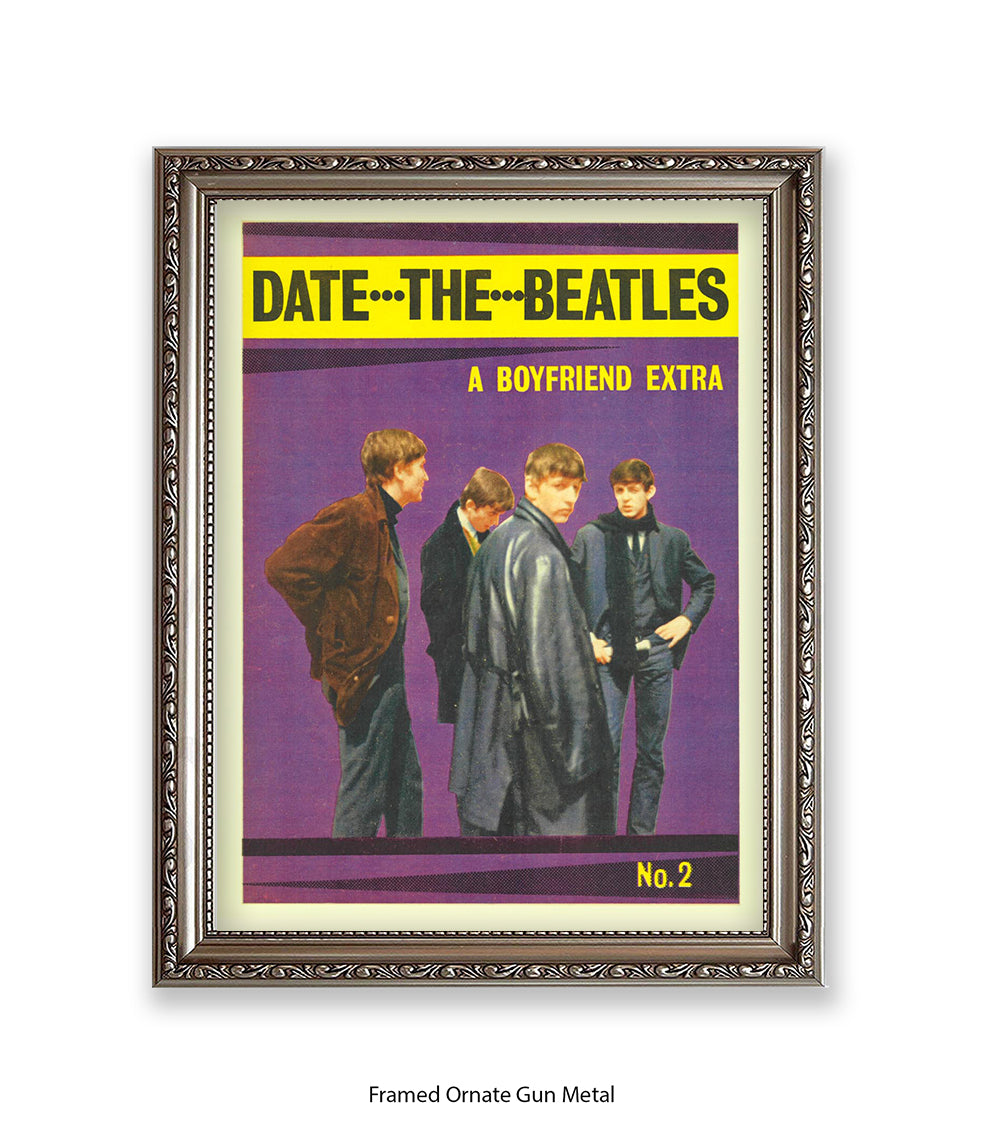 Date the Beatles No 1 Art Print