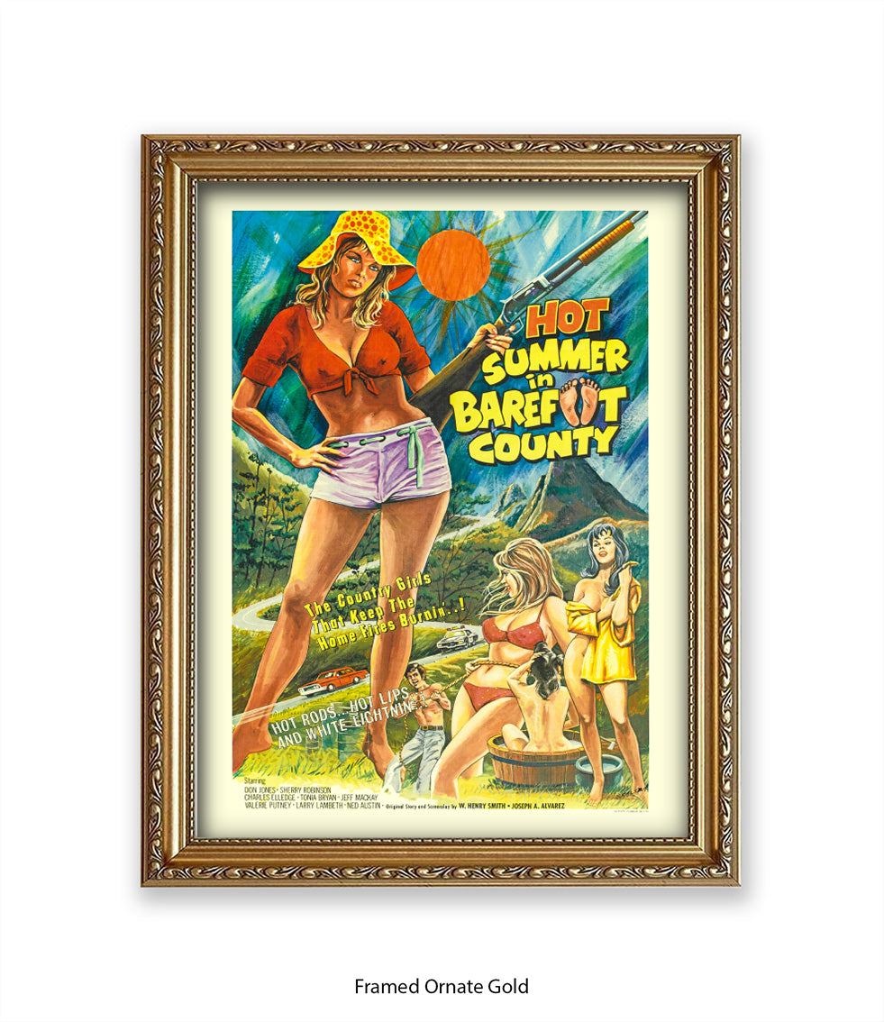 Hot Summer In Barefoot County - Art Print