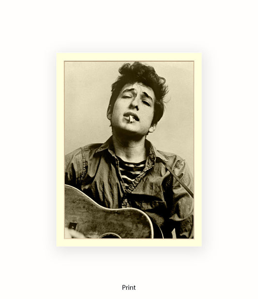 Bob Dylan Guitar Art Print