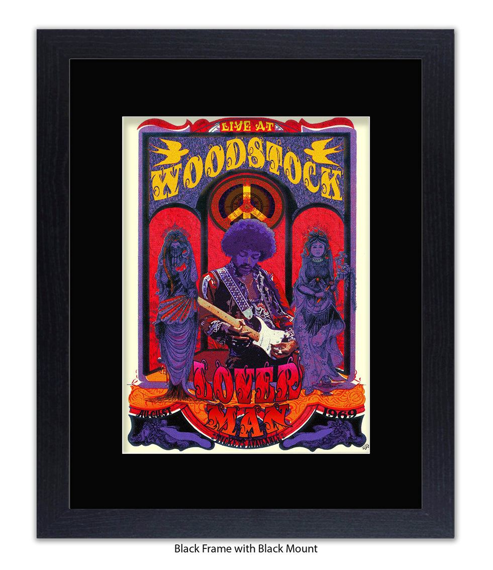 Loverman Woodstock Art Print