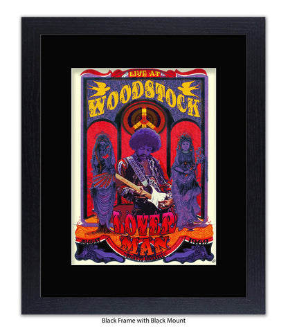 Loverman Woodstock Art Print