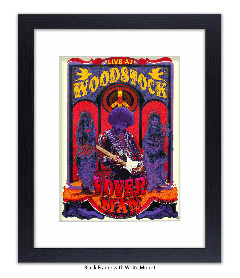 Loverman Woodstock Art Print