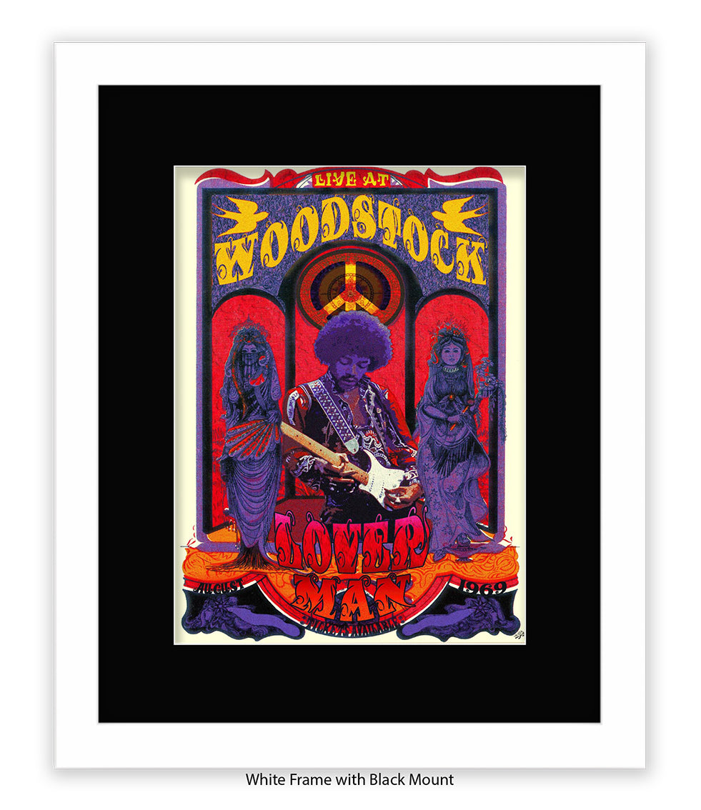 Loverman Woodstock Art Print