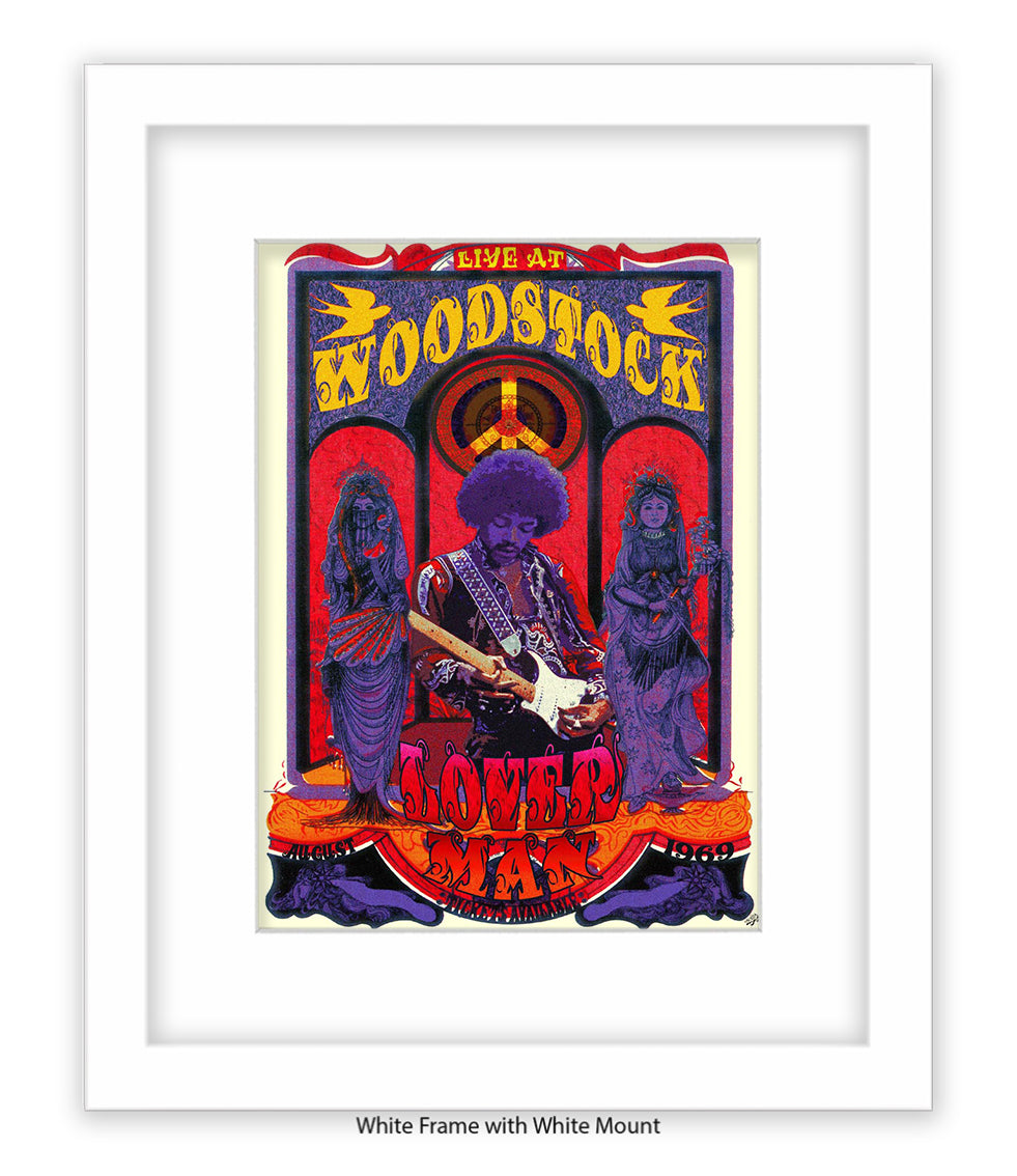 Loverman Woodstock Art Print
