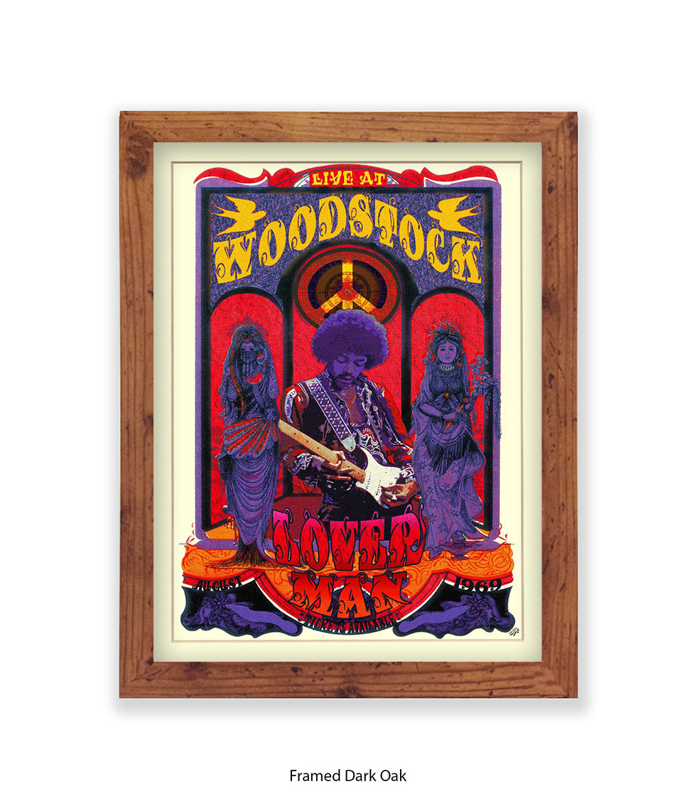 Loverman Woodstock Art Print