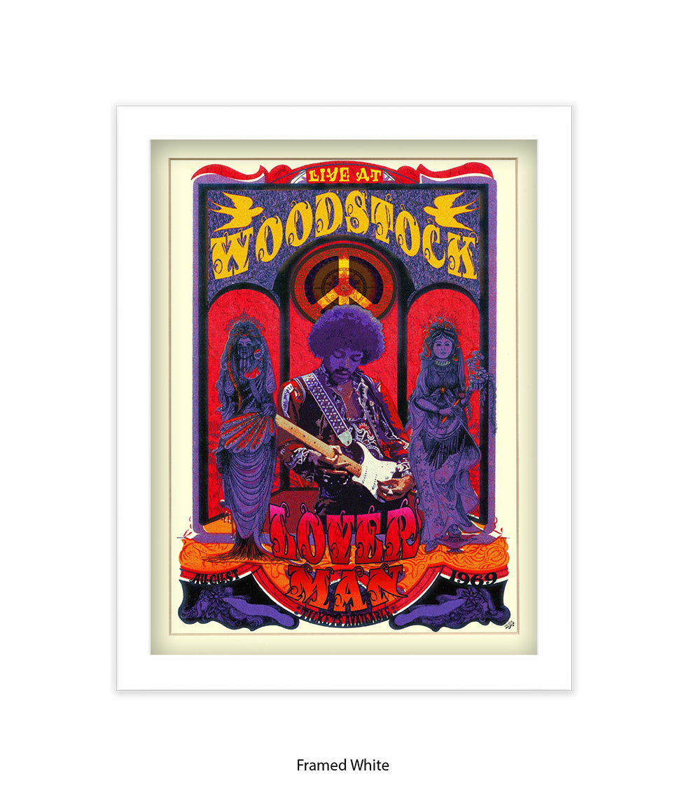 Loverman Woodstock Art Print