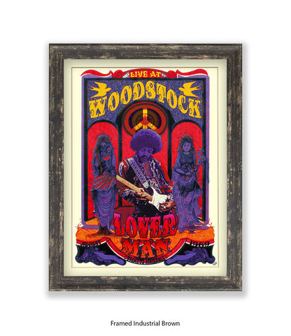 Loverman Woodstock Art Print