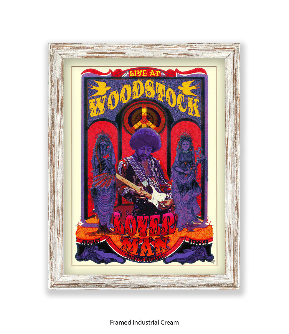 Loverman Woodstock Art Print