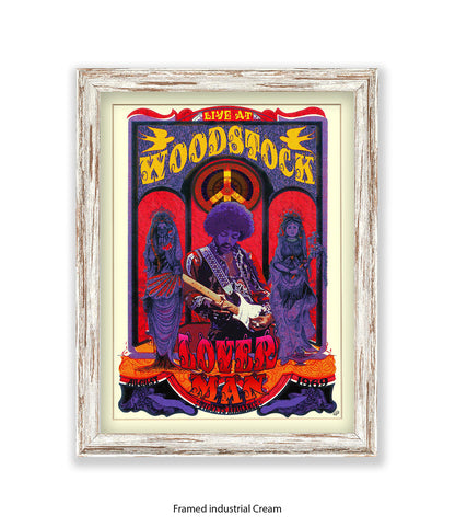 Loverman Woodstock Art Print