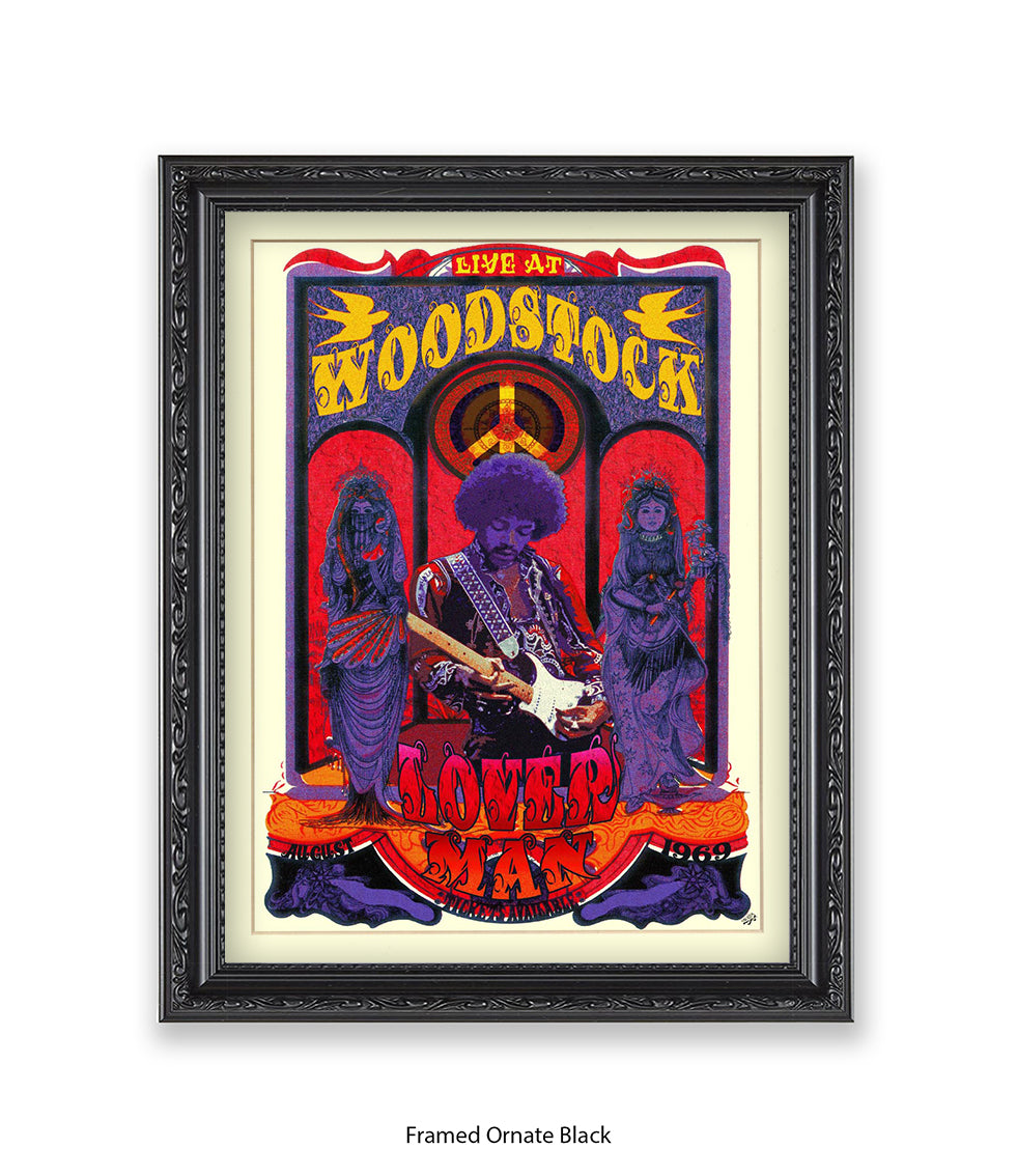 Loverman Woodstock Art Print