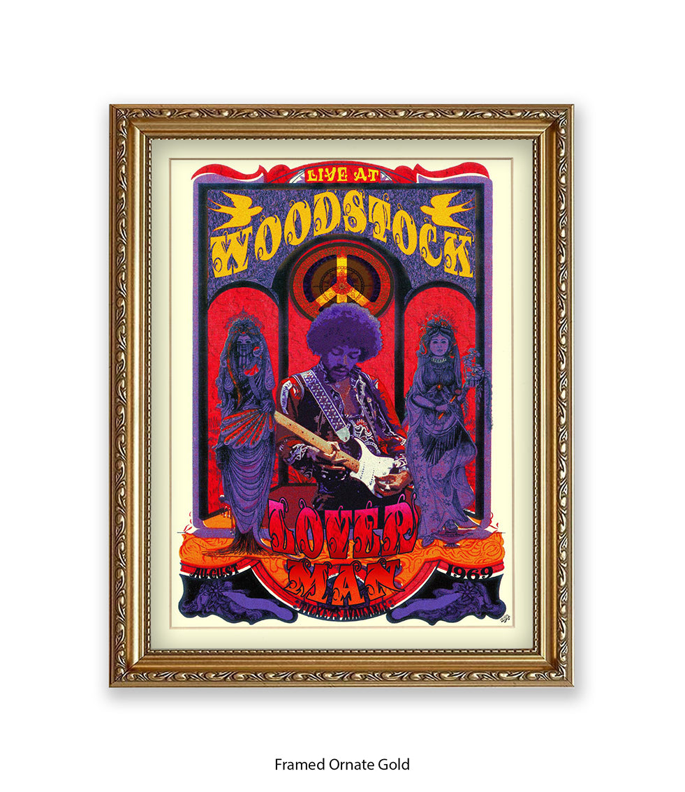 Loverman Woodstock Art Print