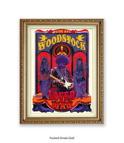 Loverman Woodstock Art Print