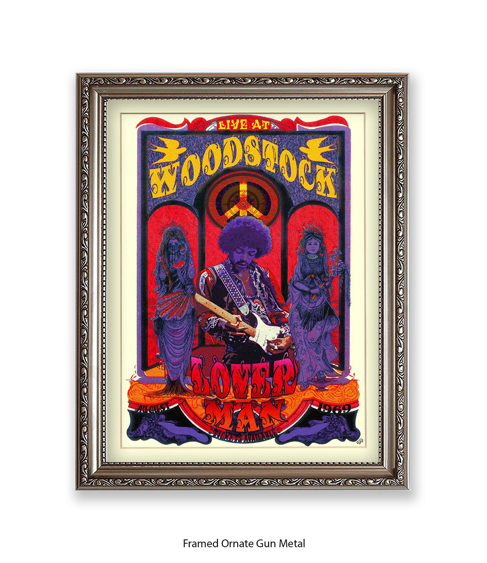 Loverman Woodstock Art Print