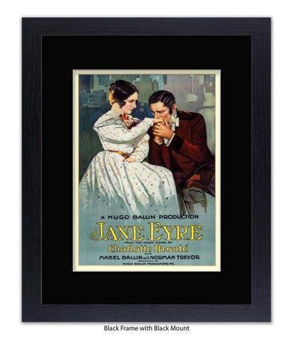 Jane Eyre - Charlotte Bronte - Book Cover - Art Print