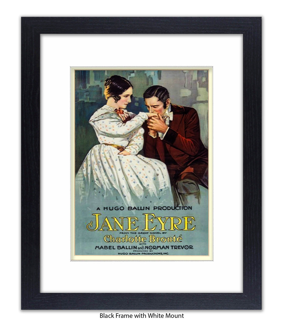Jane Eyre - Charlotte Bronte - Book Cover - Art Print