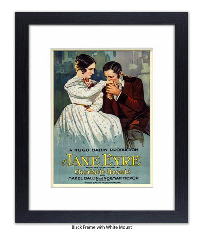 Jane Eyre - Charlotte Bronte - Book Cover - Art Print