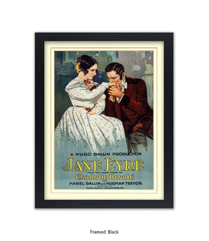Jane Eyre - Charlotte Bronte - Book Cover - Art Print