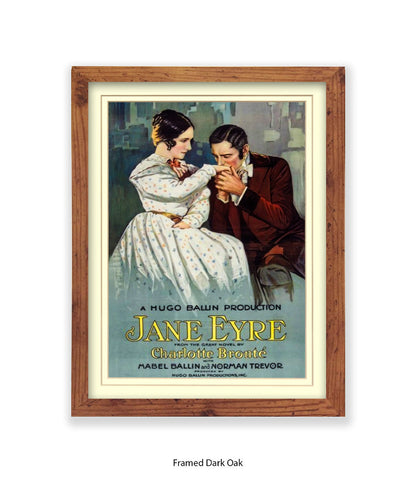 Jane Eyre - Charlotte Bronte - Book Cover - Art Print