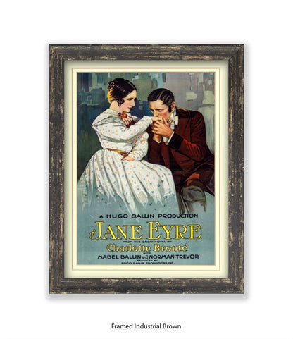 Jane Eyre - Charlotte Bronte - Book Cover - Art Print