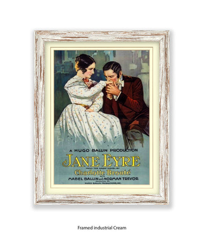 Jane Eyre - Charlotte Bronte - Book Cover - Art Print