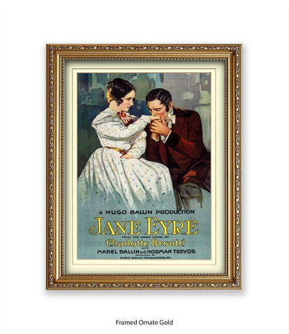 Jane Eyre - Charlotte Bronte - Book Cover - Art Print