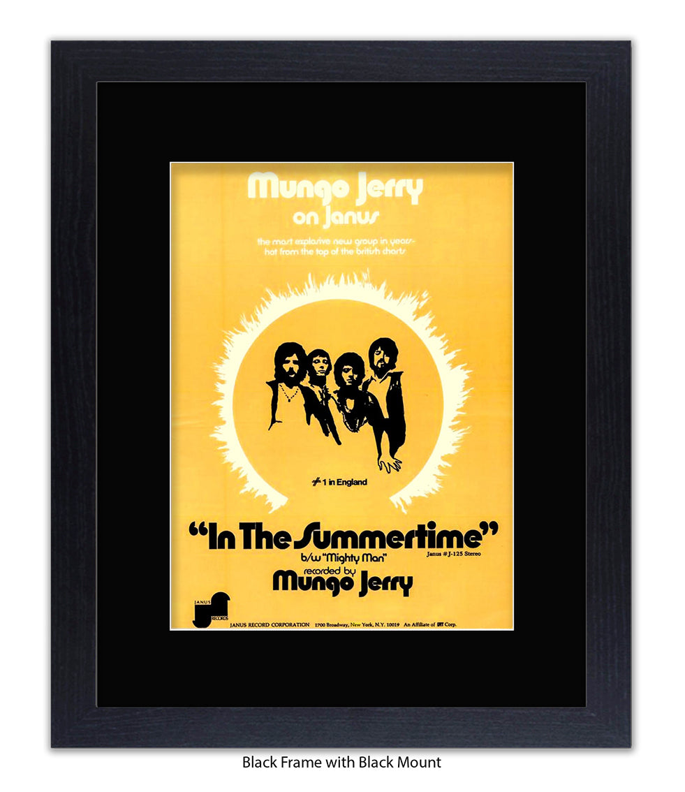 Mungo Jerry Summertime Art Print