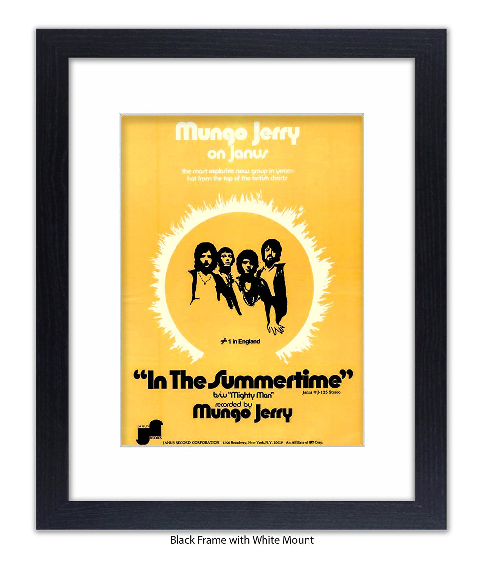 Mungo Jerry Summertime Art Print