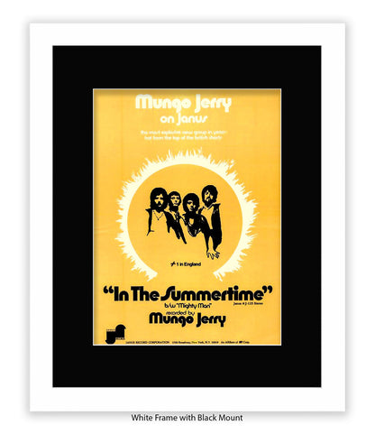 Mungo Jerry Summertime Art Print