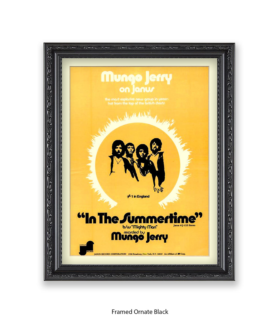 Mungo Jerry Summertime Art Print