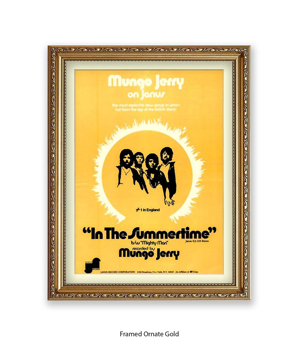 Mungo Jerry Summertime Art Print