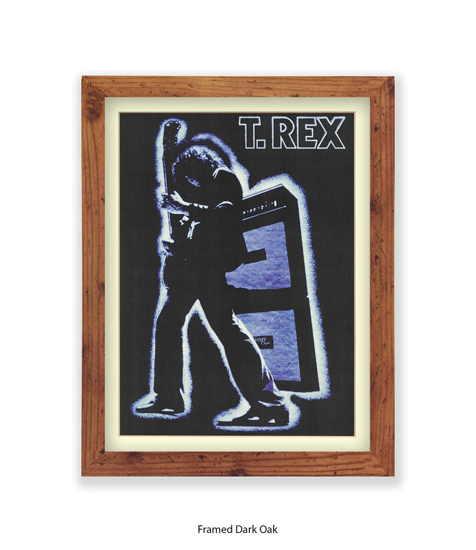 T.Rex Guitarist & Amplifier Art Print