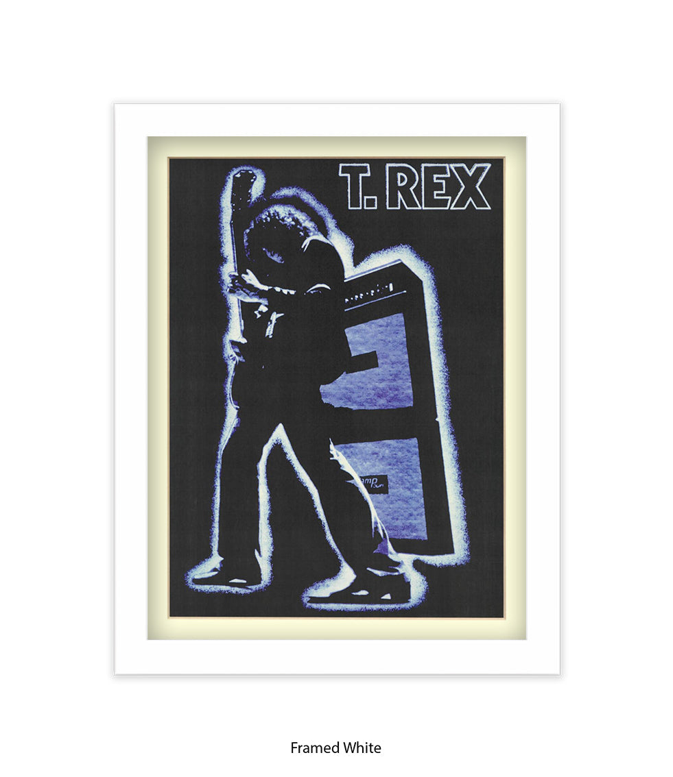 T.Rex Guitarist & Amplifier Art Print