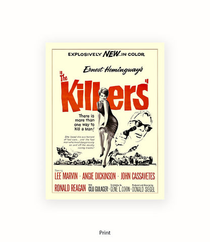 Killers - Lee Marvin - Angie Dickinson - Art Print