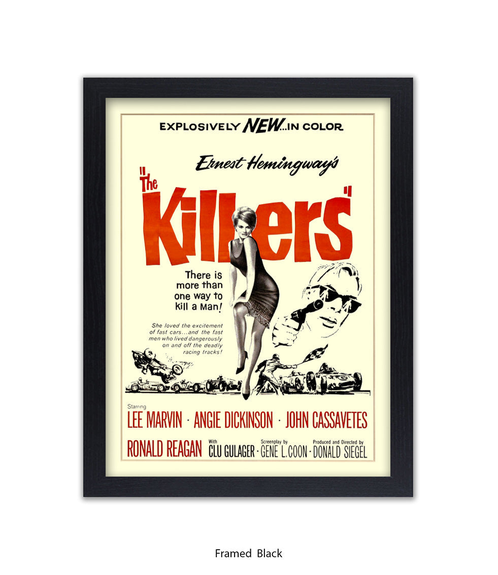 Killers - Lee Marvin - Angie Dickinson - Art Print