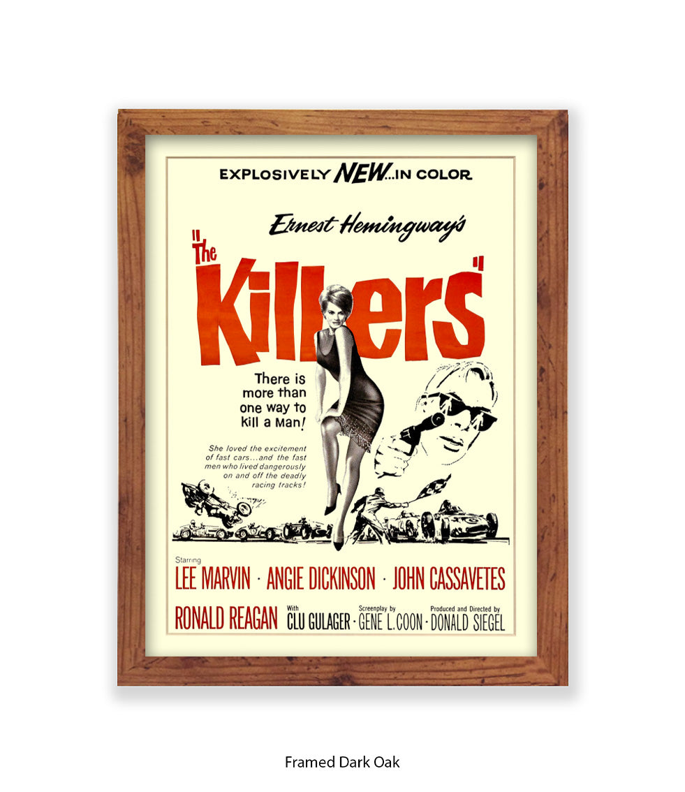 Killers - Lee Marvin - Angie Dickinson - Art Print